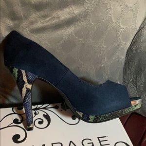New! Never worn! Navy High Heel Shoes